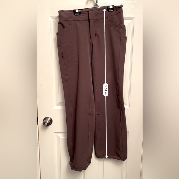 Mountain Hardwear Ladies Size 8 Brown Water Resistant Shell Pants - Picture 12 of 14